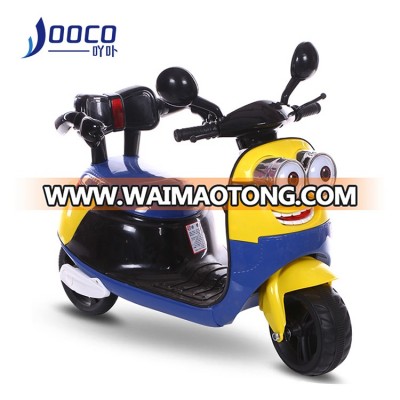 Cartoon Design 6V 4.5AH Kids Baby 3 Wheels Mini Electric Toy Vehicles Motorcycles Motorbike For Sale For Child