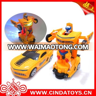 2017 car toys,deformation robot electric car with 3d light&music,children toys for sale